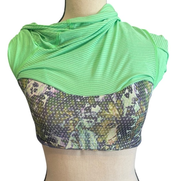 Lululemon Wild Tank Pistachio green Floral Sport White Multi Workout Athletic 4 - Picture 8 of 14